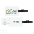 Luggage Tag w/ Pull Out Identification Tab